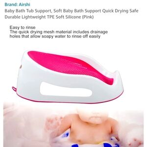 Baby bath support